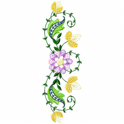 Flowers Embroidery Design 8